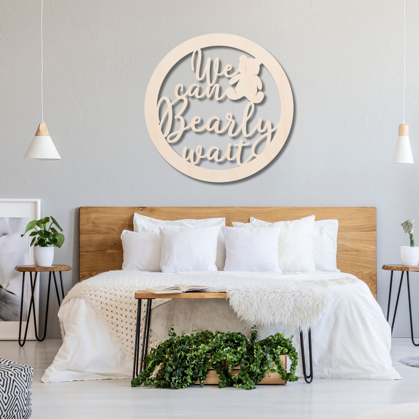 We Can Bearly Wait Sign