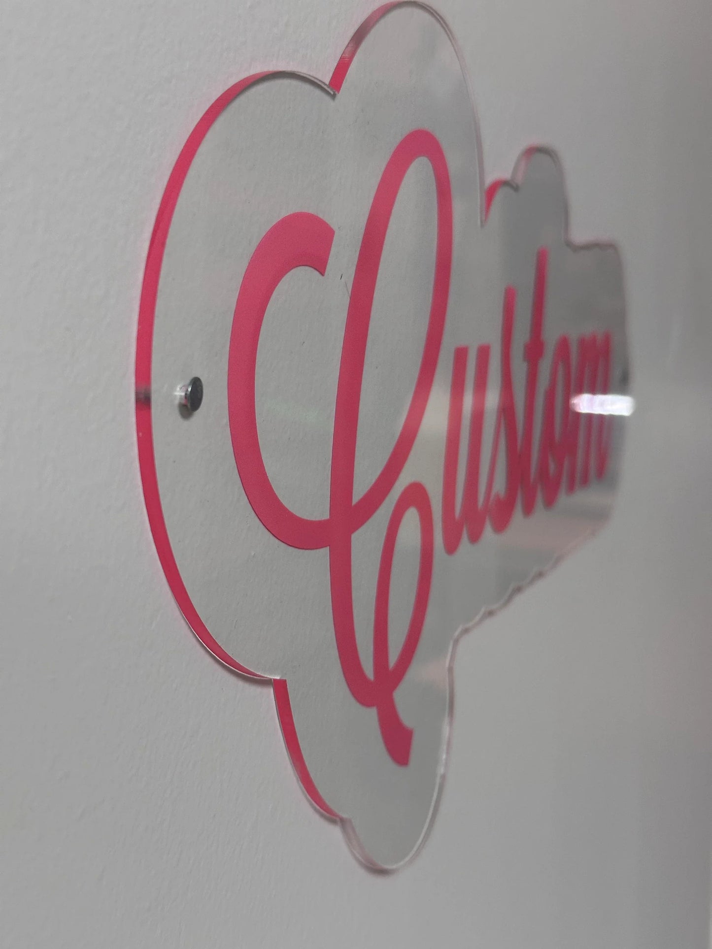 Acrylic Offset Custom Sign - Professional Artwork