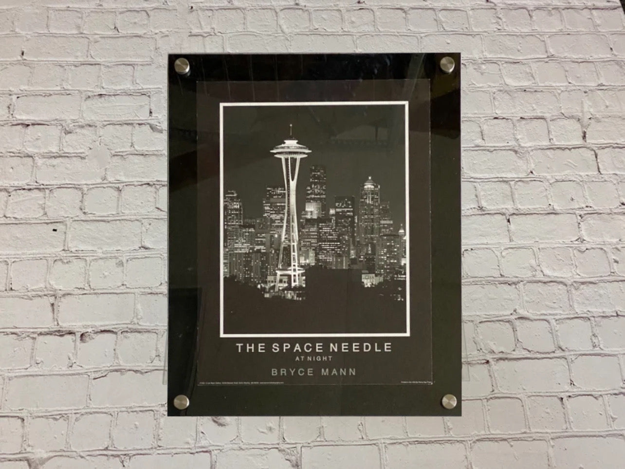 Black Acrylic Frame Straight Corners