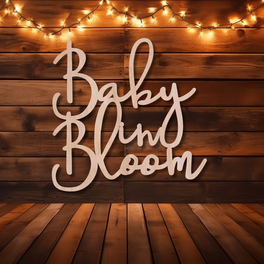 Baby in Boom Stacked Wood Sign