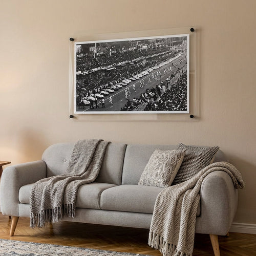 Clear Floating Acrylic Picture Frame - Round Corners